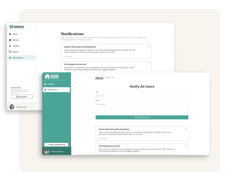 Send Push Notifications in a No-Code App Image