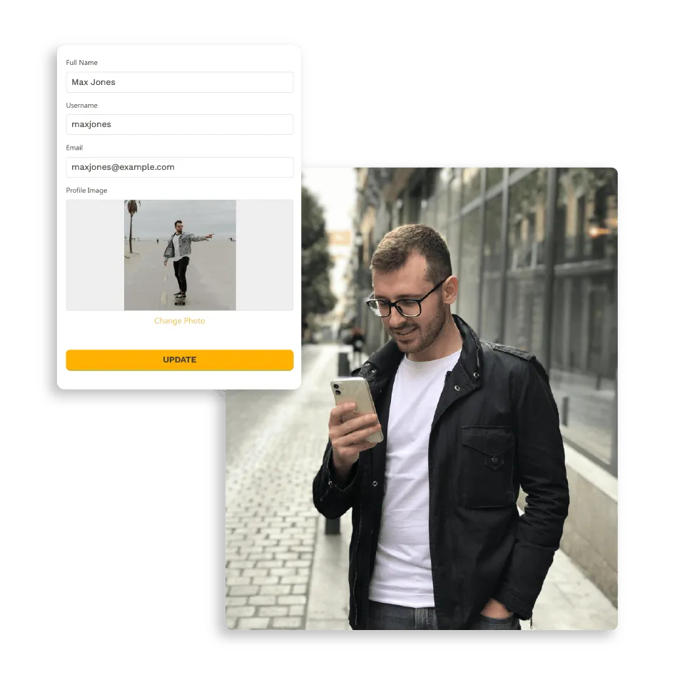 Permite que el usuario actualice sus perfiles
