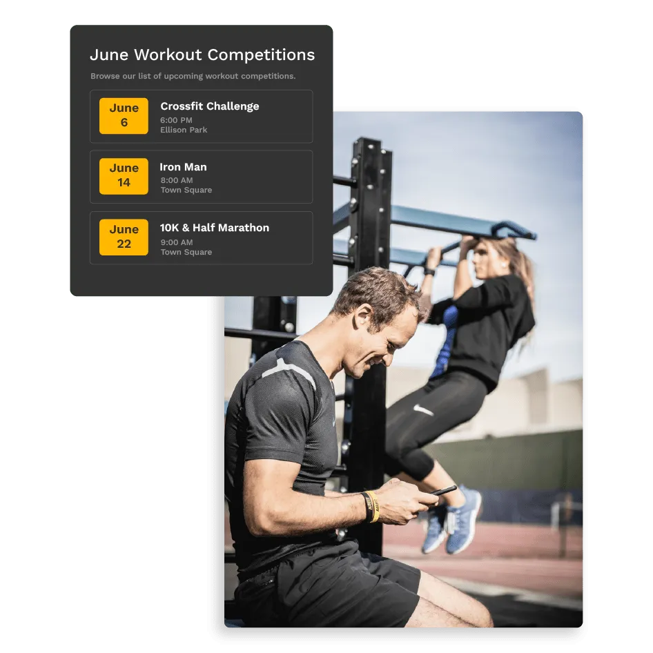 Inscribirse en competiciones futuras