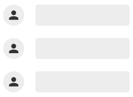 Una lista simplificada de usuarios.