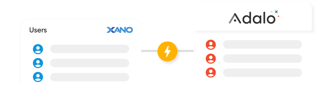 Xano backend integration with Adalo app builder