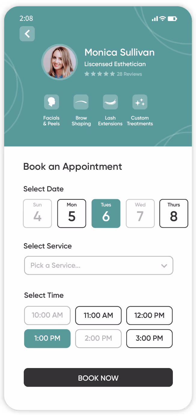 Marketplace mobile app built with Adalo