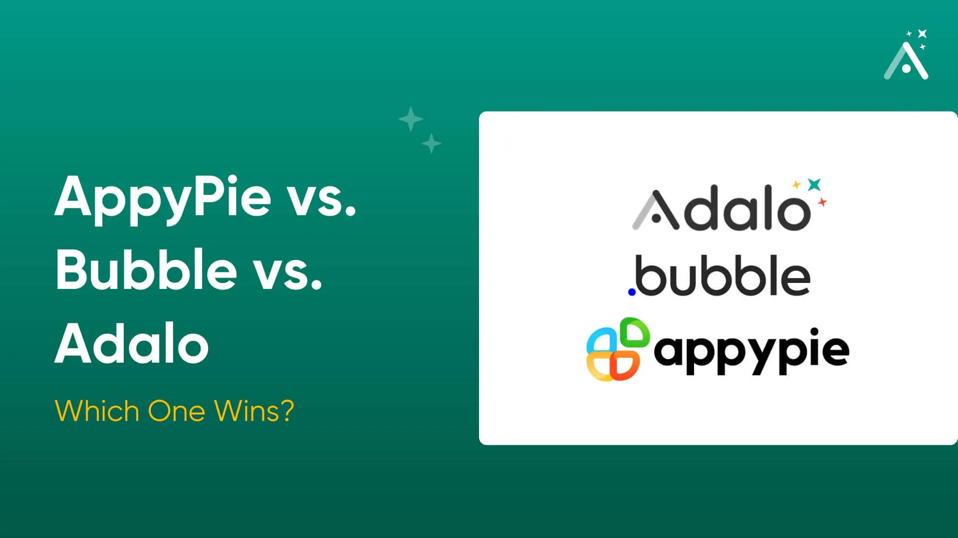 AppyPie vs. Bubble vs. Adalo: ¿Cuál gana?
