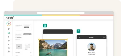Construye tu aplicación con Adalo — comienza gratis