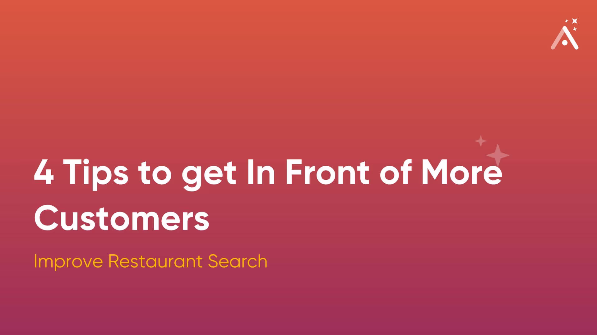 4 formas de mejorar la búsqueda de restaurantes y conseguir más clientes