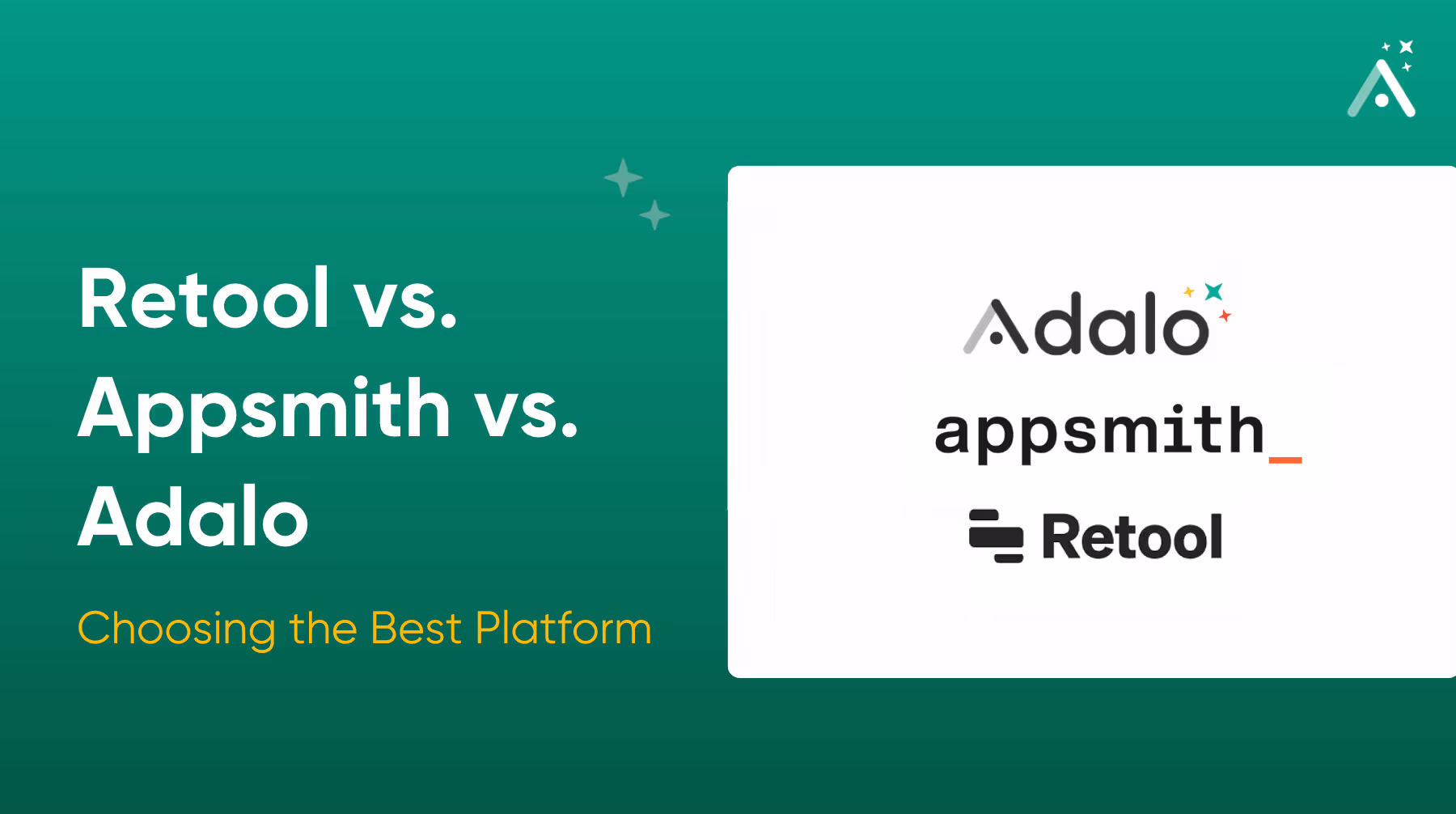 Retool vs. Appsmith vs. Adalo: Elegir la Mejor Plataforma