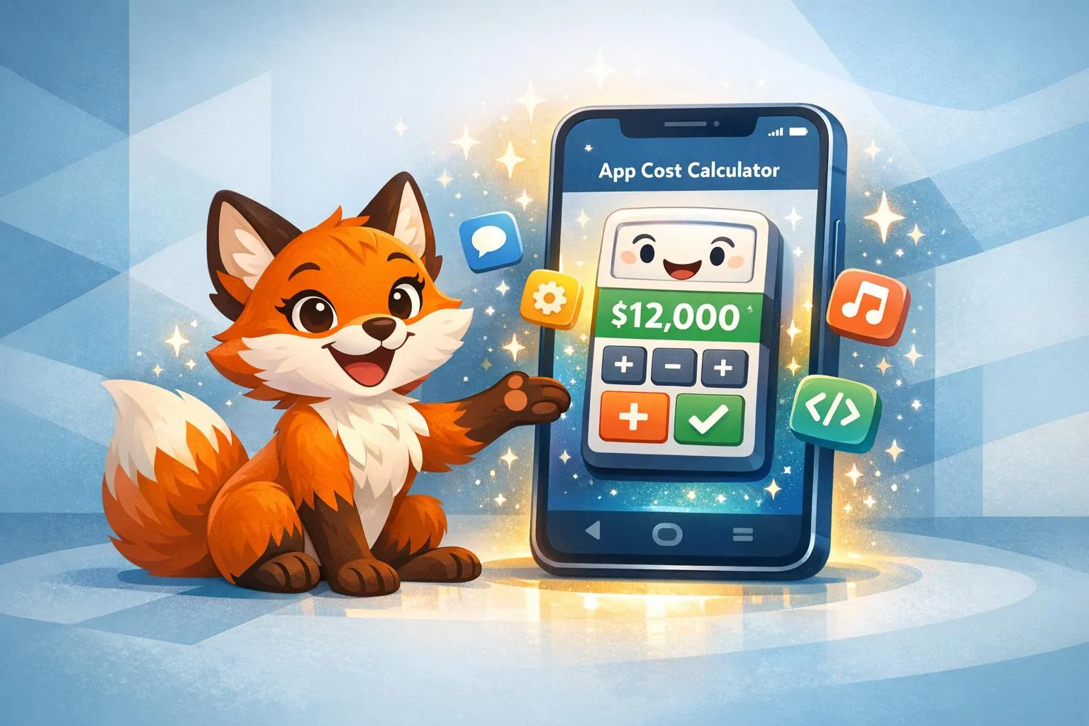 Calculadora de costo de aplicaciones móviles simplificada