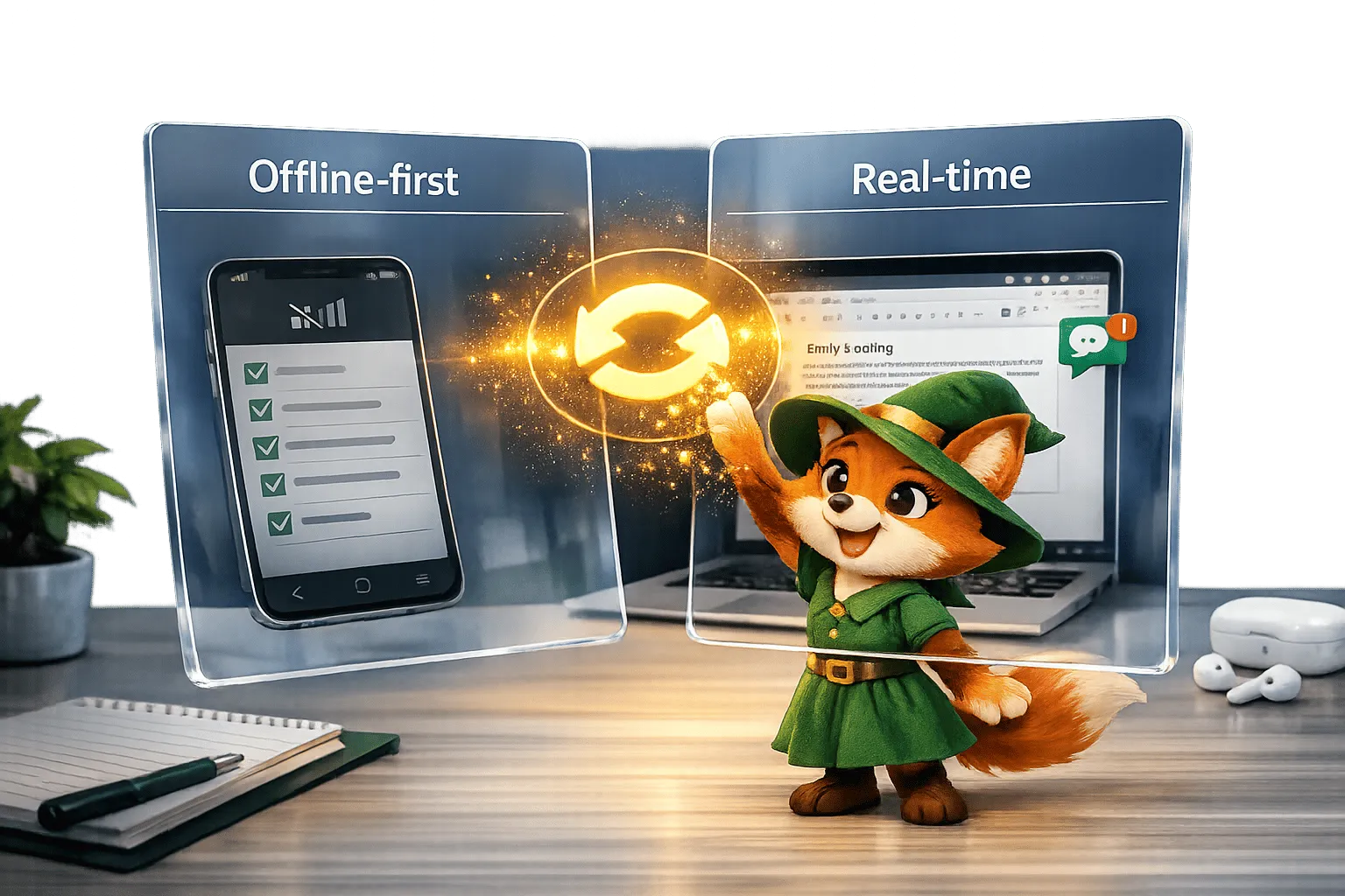 Synchronisation hors ligne par rapport à temps réel : gestion des conflits de données