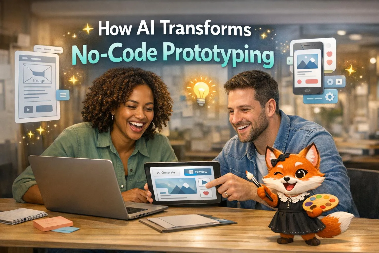 Cómo la IA transforma la creación de prototipos sin código