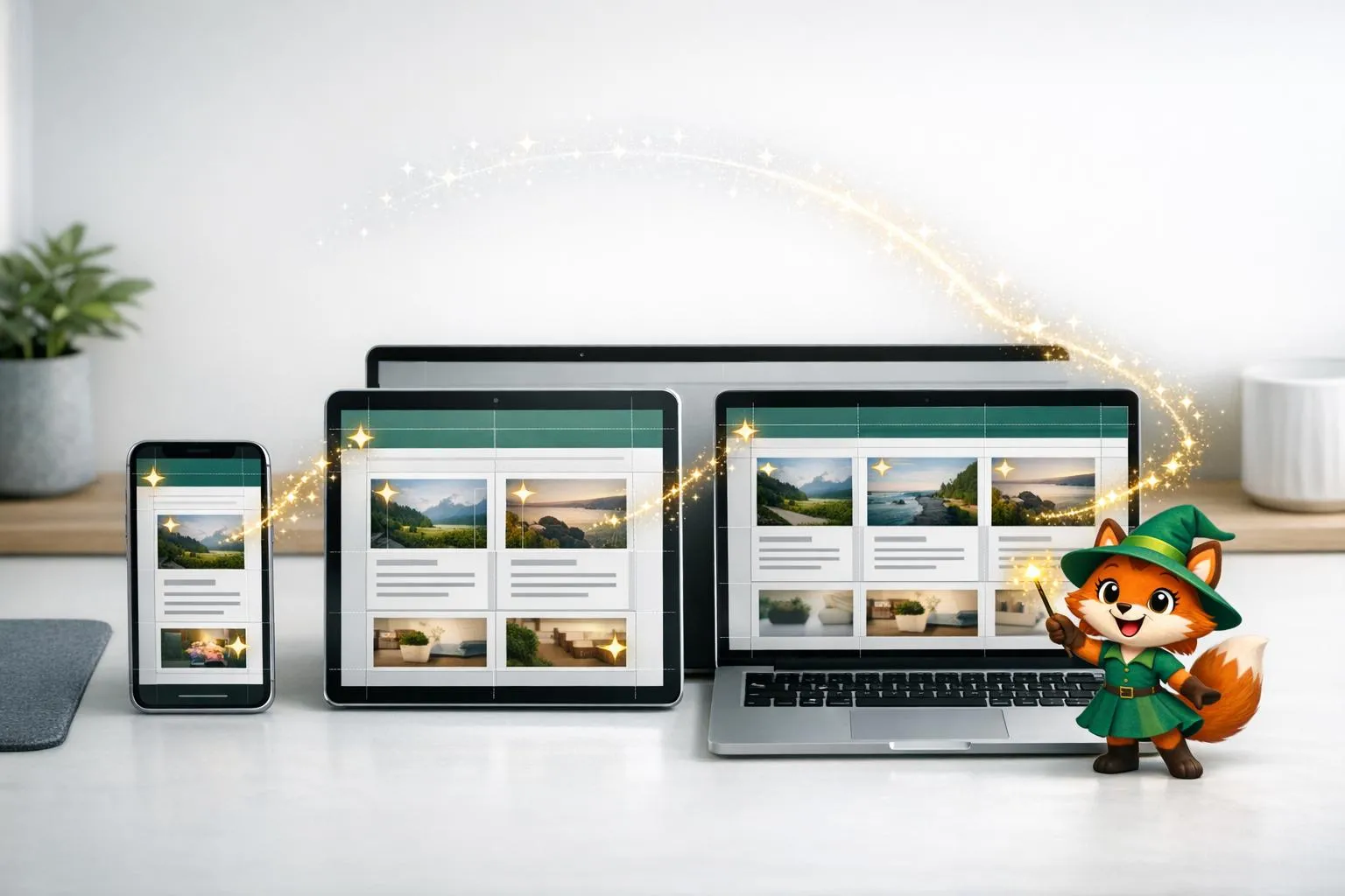 Ajuster les mises en page de l'application pour mobile et web