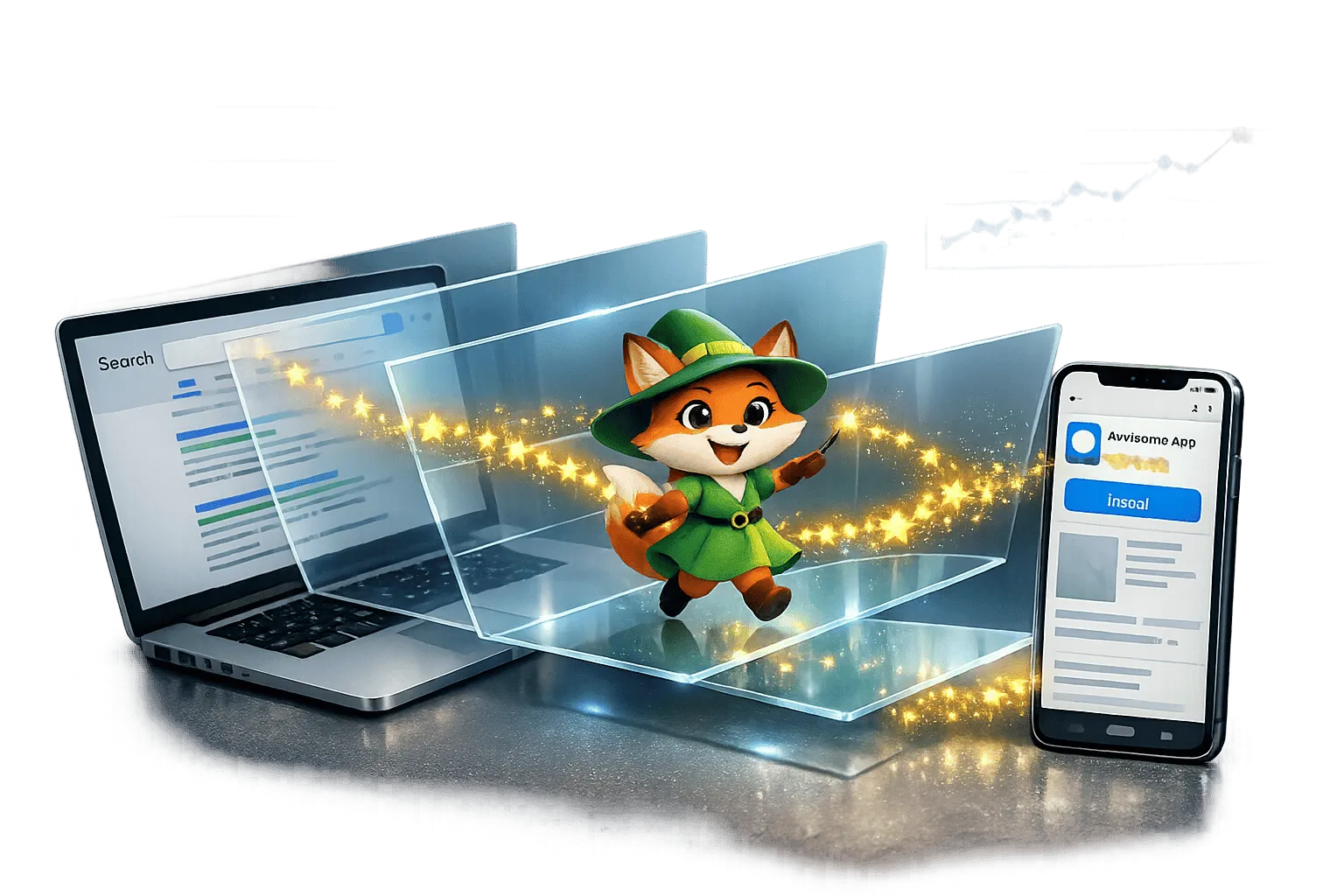 Tráfico web a descargas de aplicaciones: enlace SEO-ASO