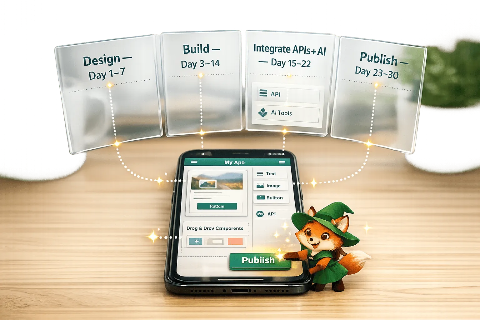 Desarrollo de aplicaciones sin código para principiantes: Su primera aplicación en 30 días