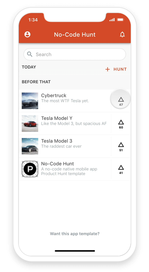 Product Hunt Clone preview