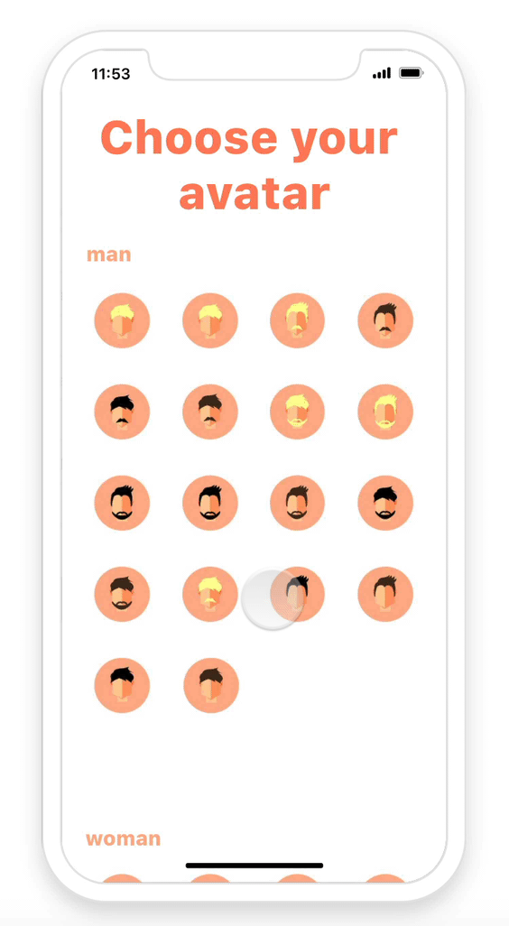 User Avatar Selector preview