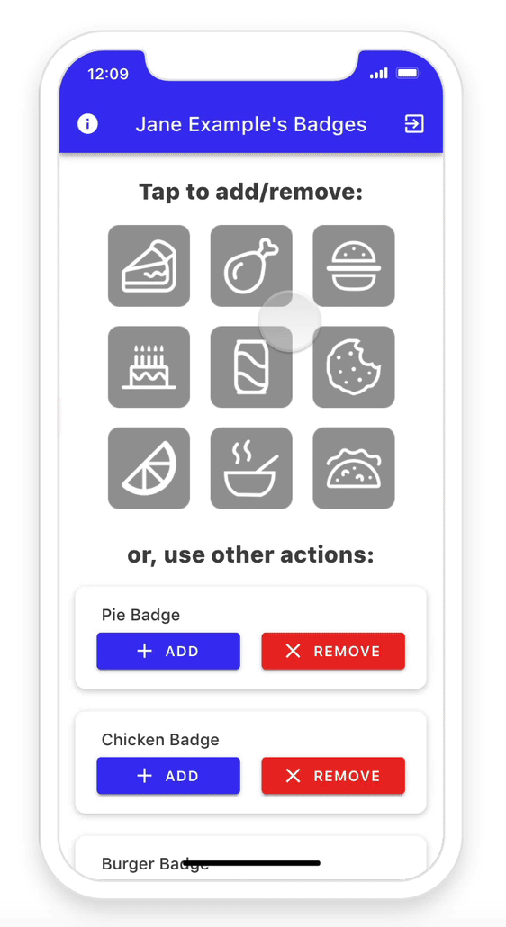 Badge System preview