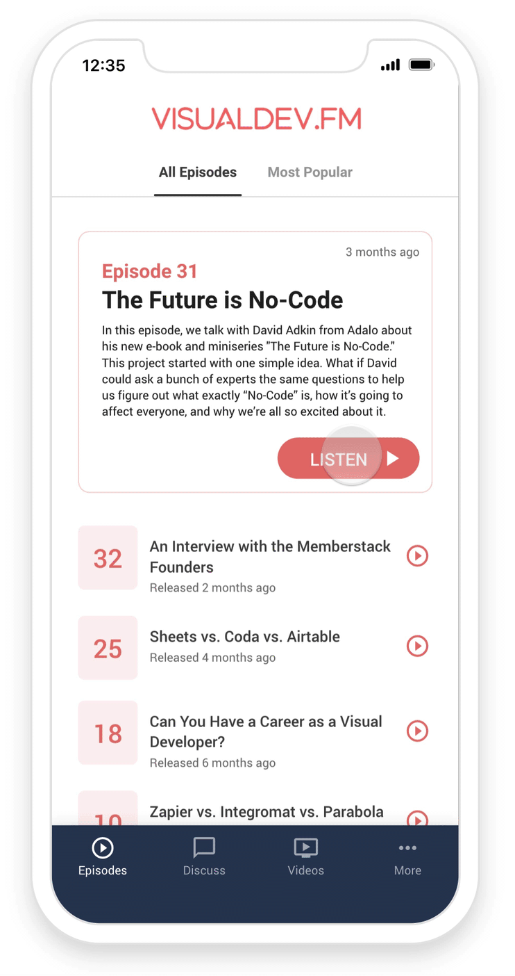 Podcast App preview