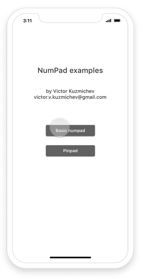 Numpad & Pinpad preview