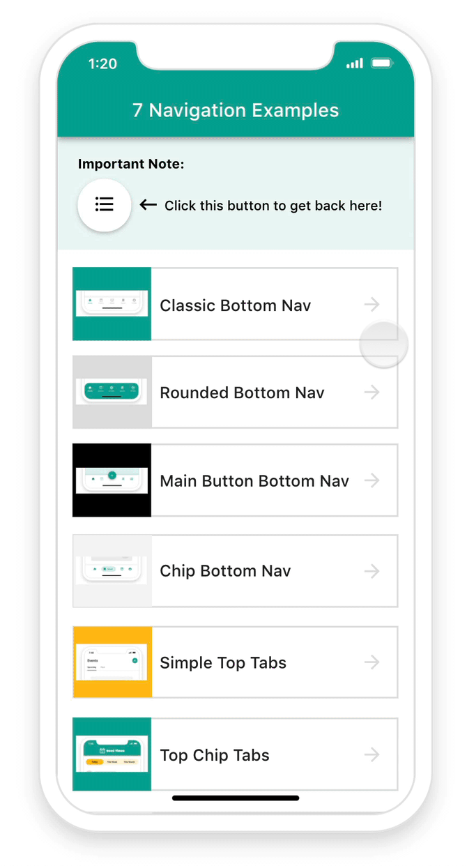Custom Navigation preview