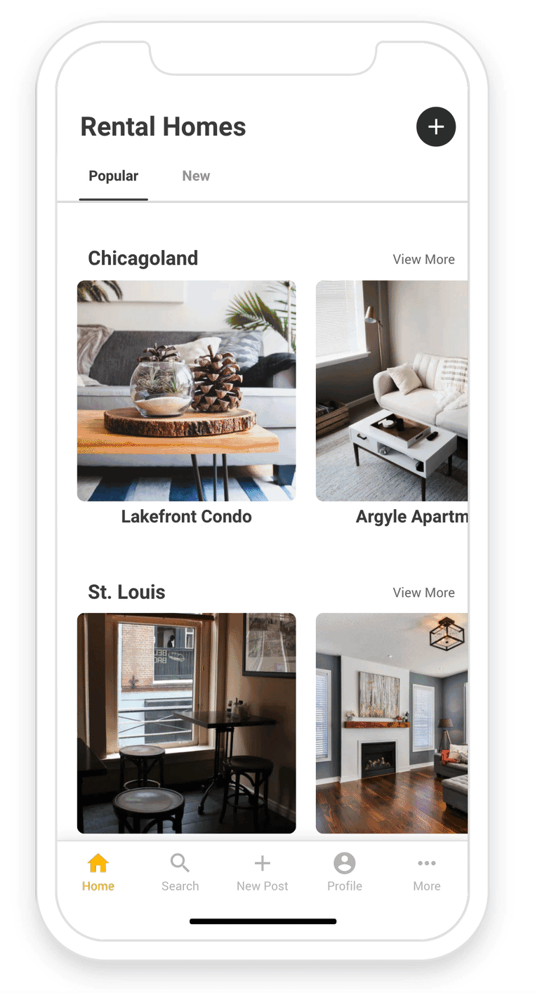 Horizontal Avatar List preview