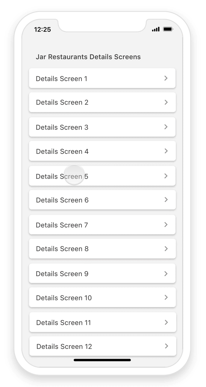 Details Screen UI Kit preview