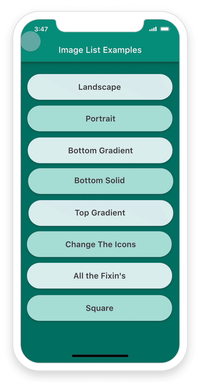Horizontal Cards preview