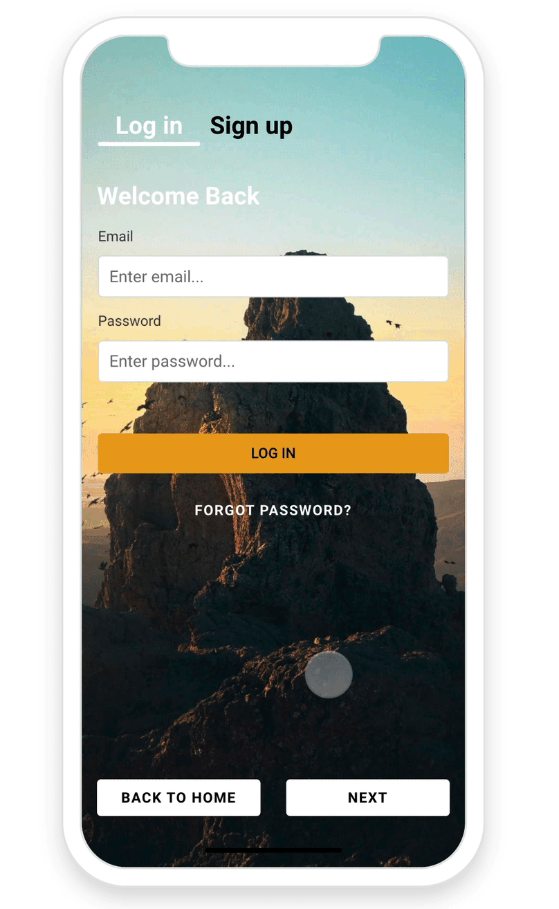 Login / Sign Up preview