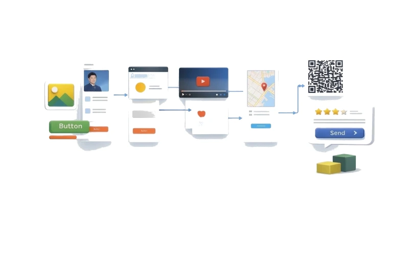 Multi-screen visual canvas with drag-and-drop components